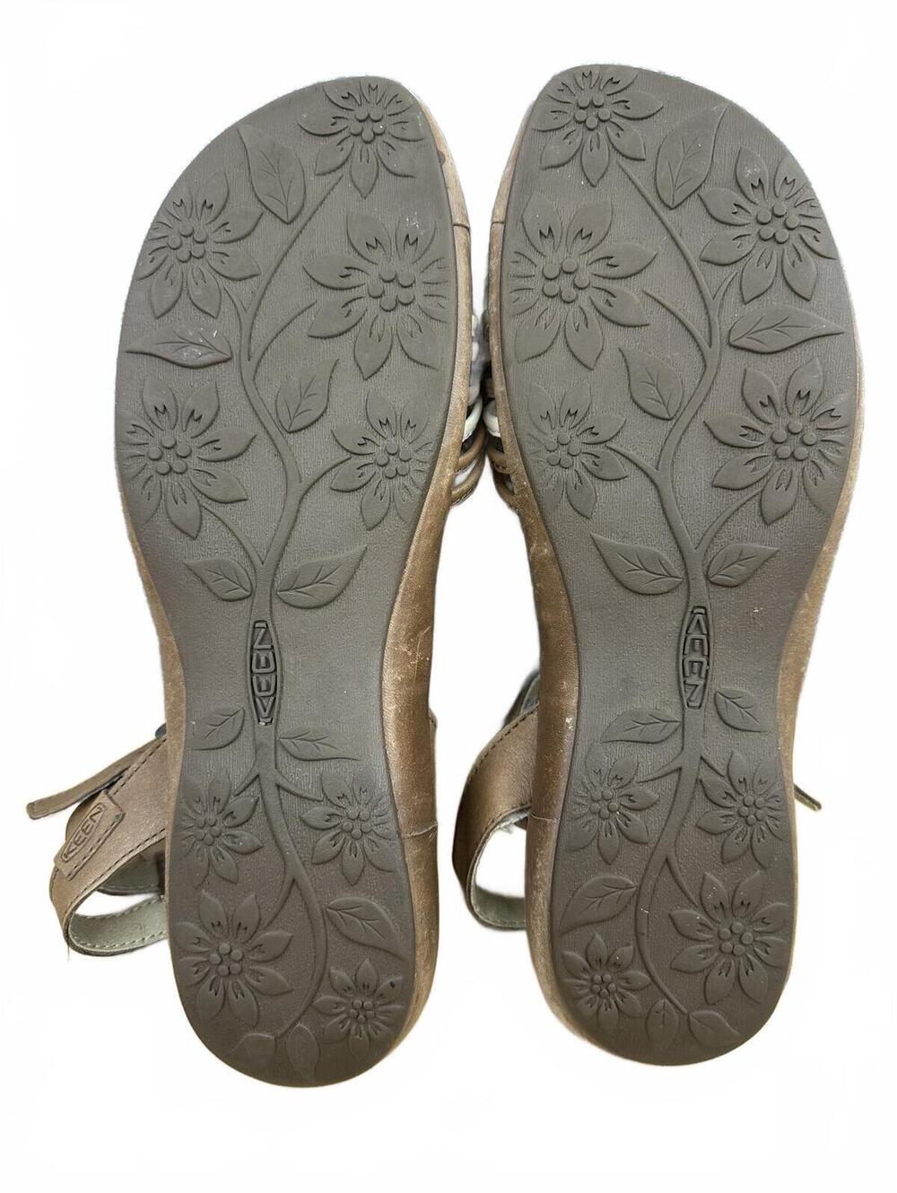 Keen Brown Strappy Leather Comfort Sandals - Picture 7 of 7